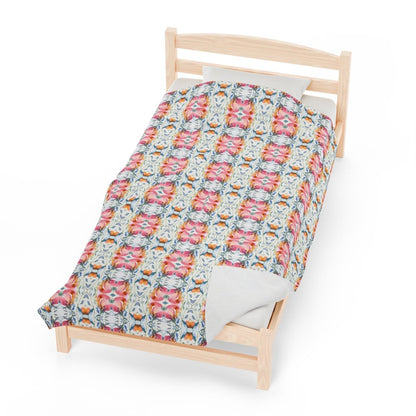 Nouveau Bloom | Minky Throw Blanket - Minky Throw Blanket - Piccolo Fiore Prints