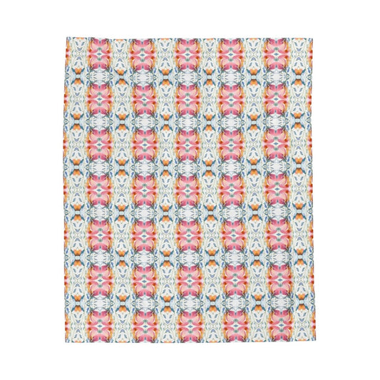 Nouveau Bloom | Minky Throw Blanket - Minky Throw Blanket - Piccolo Fiore Prints