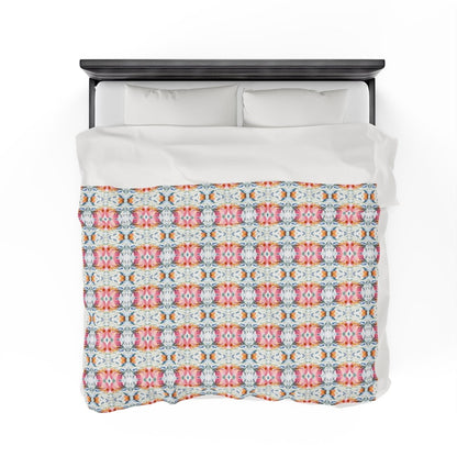Nouveau Bloom | Minky Throw Blanket - Minky Throw Blanket - Piccolo Fiore Prints