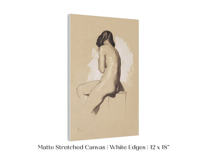 Nude Study From Behind | P143 - Single Art Prints - Piccolo Fiore Prints