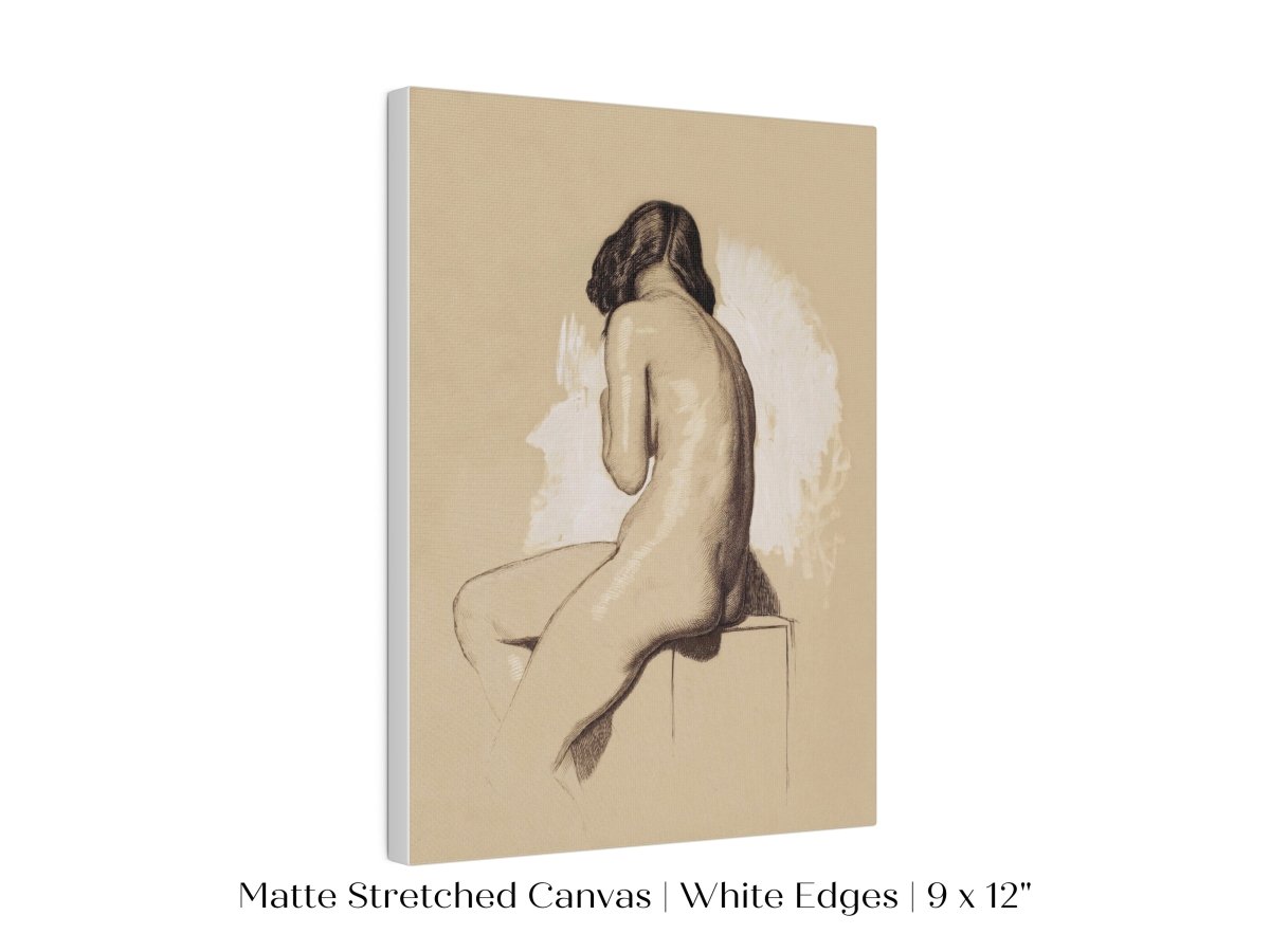 Nude Study From Behind | P143 - Single Art Prints - Piccolo Fiore Prints