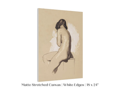 Nude Study From Behind | P143 - Single Art Prints - Piccolo Fiore Prints