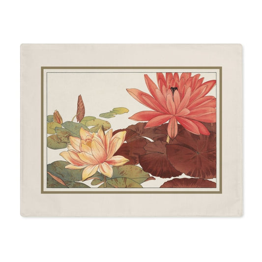 Nymphaea Lotus | Placemat - Cotton Twill Placemat - Piccolo Fiore Prints