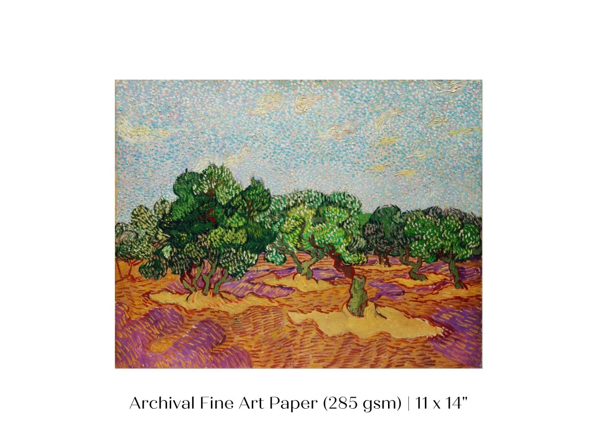 Olive Trees | P323 - Single Art Prints - Piccolo Fiore Prints
