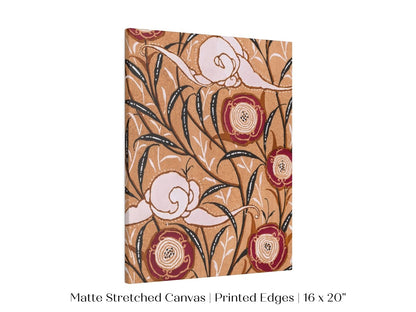 Oriental Art Nouveau Textile Stencil | P260 - Single Art Prints - Piccolo Fiore Prints