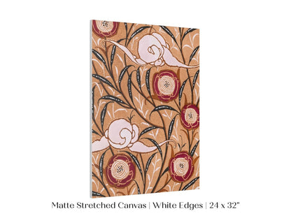 Oriental Art Nouveau Textile Stencil | P260 - Single Art Prints - Piccolo Fiore Prints