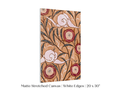 Oriental Art Nouveau Textile Stencil | P260 - Single Art Prints - Piccolo Fiore Prints