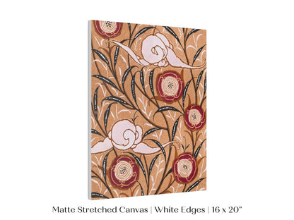 Oriental Art Nouveau Textile Stencil | P260 - Single Art Prints - Piccolo Fiore Prints
