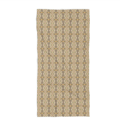 Ortensia Beige and Pistacchio | Bath Towel - Bath Towel - Piccolo Fiore Prints