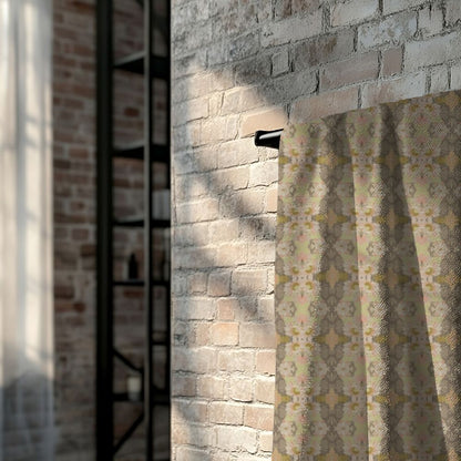 Ortensia Beige and Pistacchio | Bath Towel - Bath Towel - Piccolo Fiore Prints