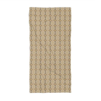 Ortensia Beige and Pistacchio | Bath Towel - Bath Towel - Piccolo Fiore Prints