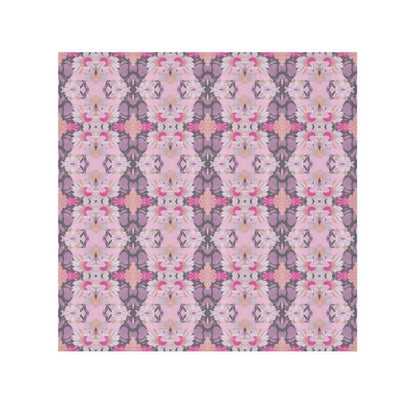Ortensia Retro Floral Damask Stripe in Pink and Purple | Face Towel - Face Towel - Piccolo Fiore Prints