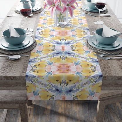 Oval Floral Bloom | Table Runner - Table Runner - Piccolo Fiore Prints