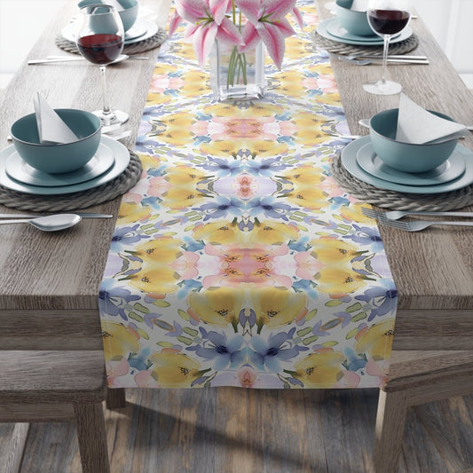 Oval Floral Bloom | Table Runner - Table Runner - Piccolo Fiore Prints