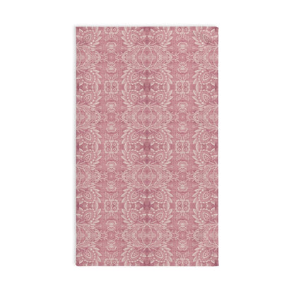 Paloma Floral Damask Stripe in Dusky Rose Pink and White | Hand Towel - Hand Towel - Piccolo Fiore Prints