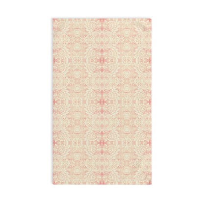 Paloma Floral Damask Stripe in Pink and Cream | Hand Towel - Hand Towel - Piccolo Fiore Prints