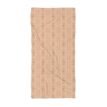 Paloma Floral Damask Stripe in Tan and Cream | Beach Towel - Beach Towel - Piccolo Fiore Prints