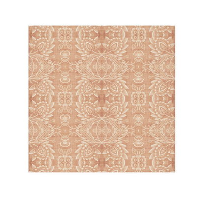 Paloma Floral Damask Stripe in Tan and Cream | Face Towel - Face Towel - Piccolo Fiore Prints
