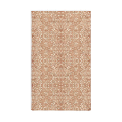 Paloma Floral Damask Stripe in Tan and Cream | Hand Towel - Hand Towel - Piccolo Fiore Prints