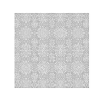 Paloma Flowers and Pineapples in Light Grey and White | Face Towel - Face Towel - Piccolo Fiore Prints