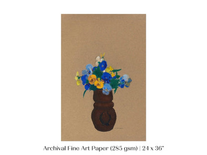 Pansies | P104 - Single Art Prints - Piccolo Fiore Prints