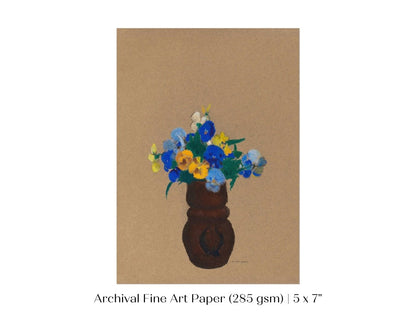 Pansies | P104 - Single Art Prints - Piccolo Fiore Prints