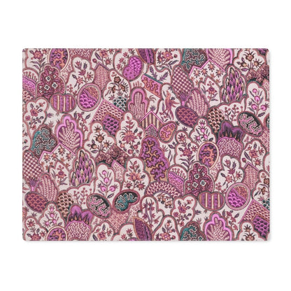 Patchwork Forest in Purple and Pink | Placemat - Cotton Twill Placemat - Piccolo Fiore Prints