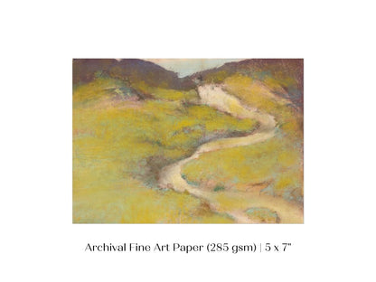 Pathway in a Field | P139 - Single Art Prints - Piccolo Fiore Prints