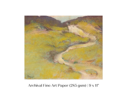 Pathway in a Field | P139 - Single Art Prints - Piccolo Fiore Prints