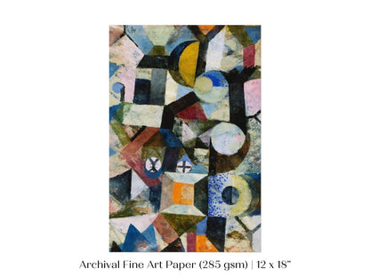 Paul Klee | Composition with the Yellow Half - moon and the Y | P37 - Single Art Prints - Piccolo Fiore Prints