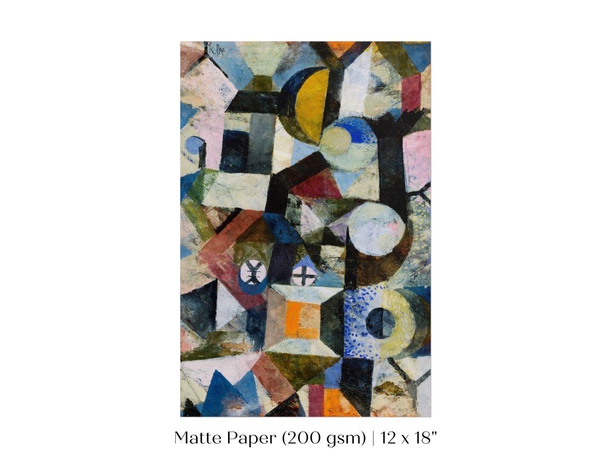 Paul Klee | Composition with the Yellow Half - moon and the Y | P37 - Single Art Prints - Piccolo Fiore Prints