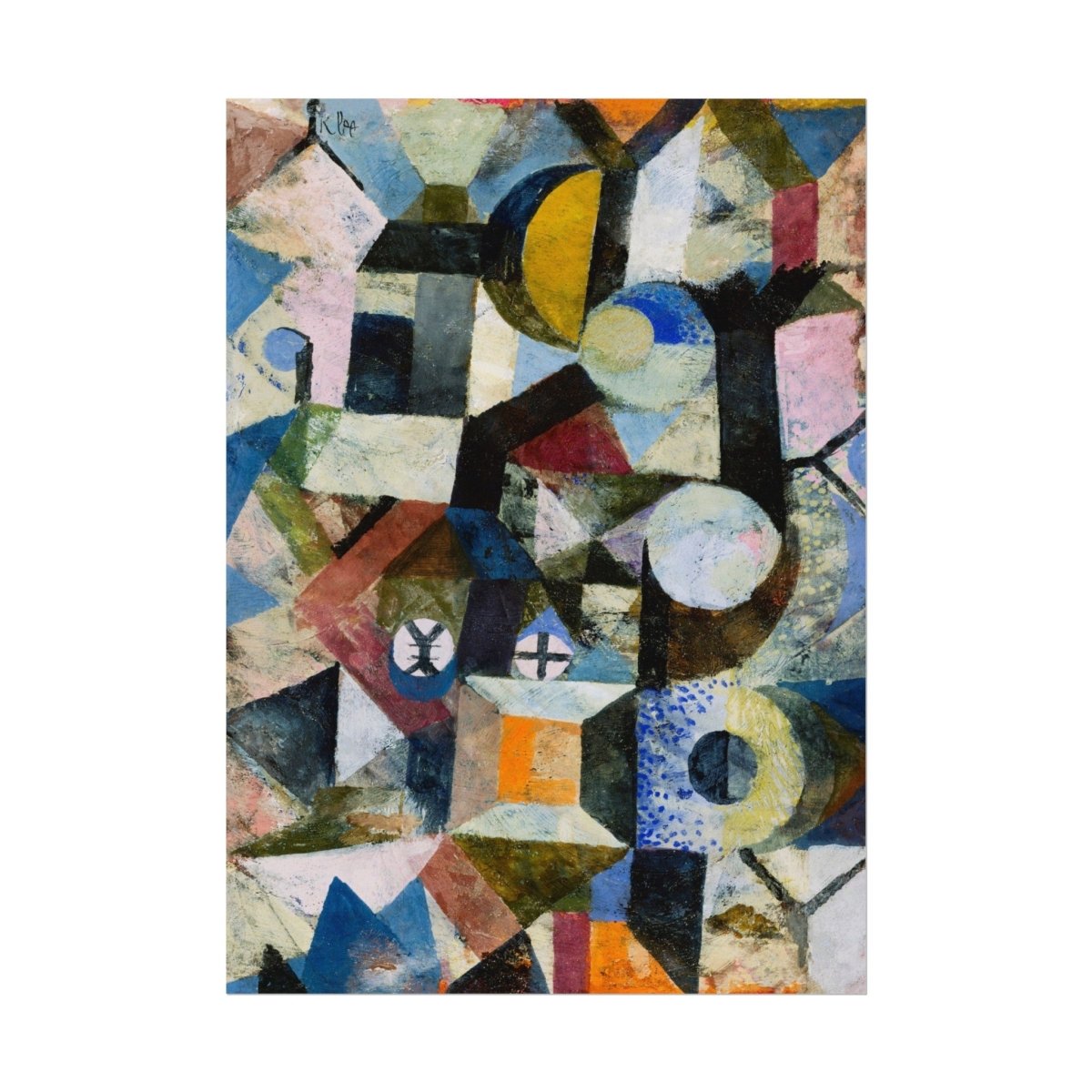 Paul Klee | Composition with the Yellow Half - moon and the Y | P37 - Single Art Prints - Piccolo Fiore Prints