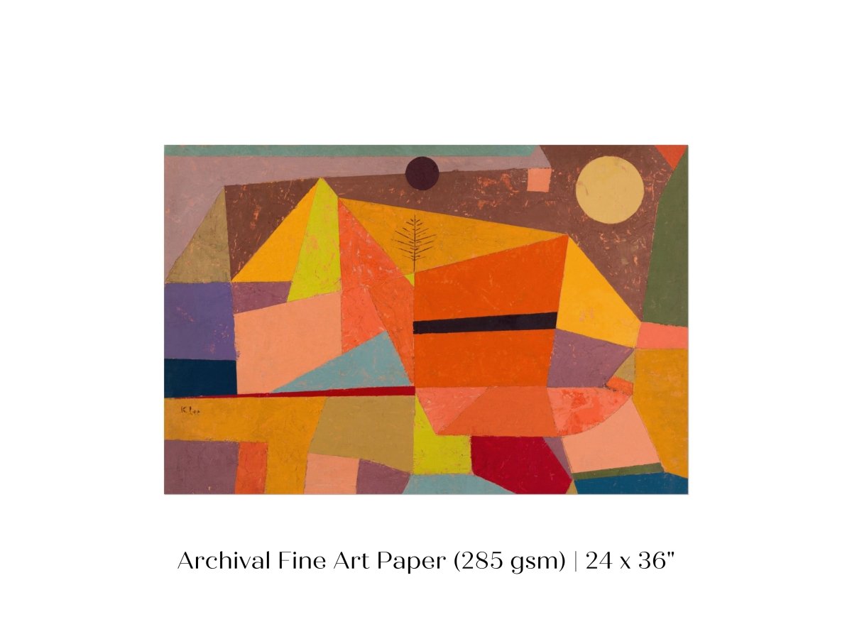 Paul Klee | Joyful Mountain Landscape | P244 - Single Art Prints - Piccolo Fiore Prints