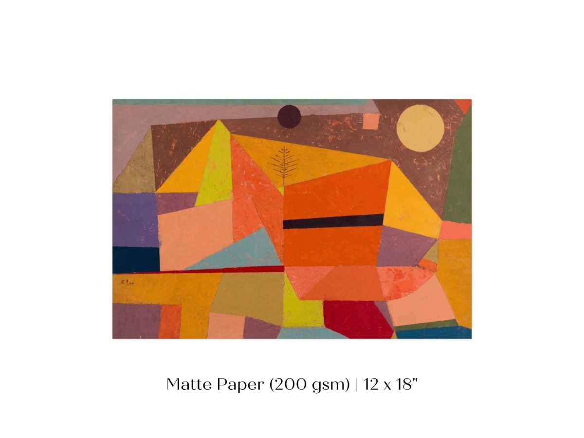 Paul Klee | Joyful Mountain Landscape | P244 - Single Art Prints - Piccolo Fiore Prints