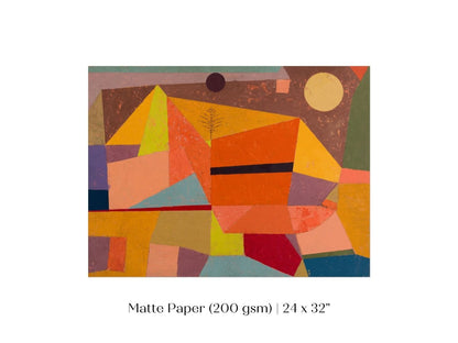 Paul Klee | Joyful Mountain Landscape | P244 - Single Art Prints - Piccolo Fiore Prints