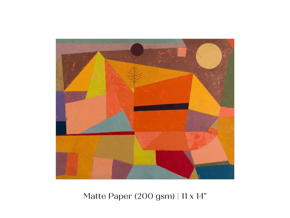 Paul Klee | Joyful Mountain Landscape | P244 - Single Art Prints - Piccolo Fiore Prints