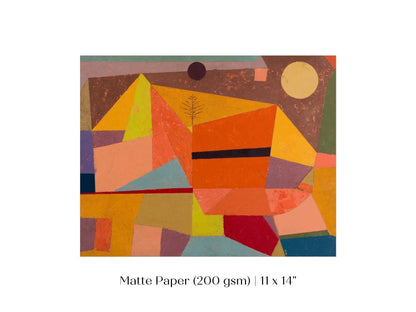 Paul Klee | Joyful Mountain Landscape | P244 - Single Art Prints - Piccolo Fiore Prints