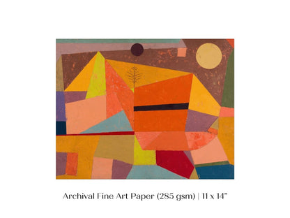 Paul Klee | Joyful Mountain Landscape | P244 - Single Art Prints - Piccolo Fiore Prints