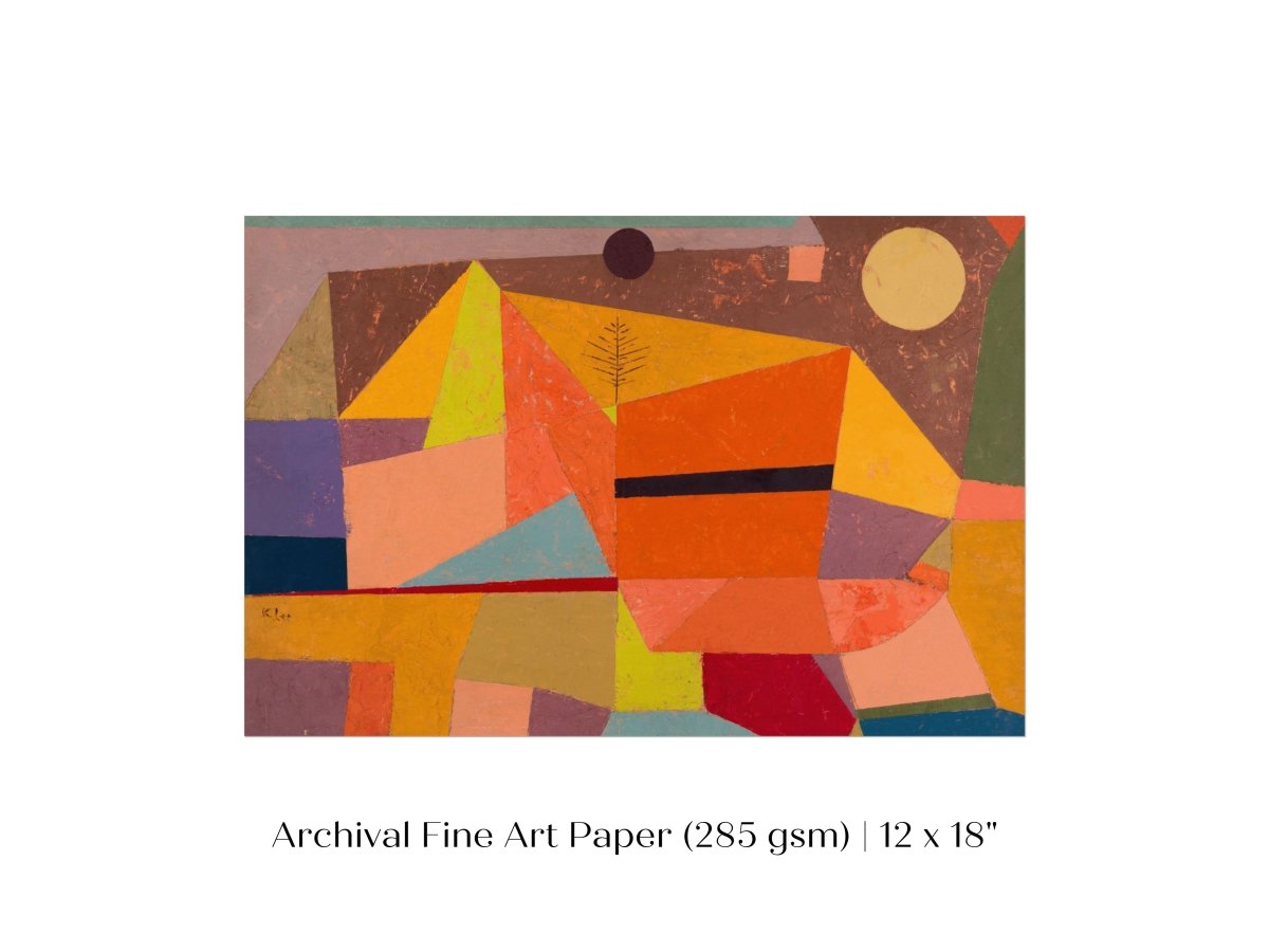 Paul Klee | Joyful Mountain Landscape | P244 - Single Art Prints - Piccolo Fiore Prints