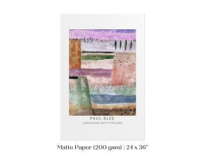 Paul Klee | Landscape With Poplars | P585 - Single Art Prints - Piccolo Fiore Prints