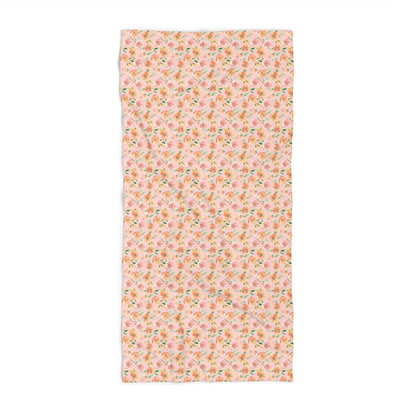 Peach Peony in Pinkish Peach | Bath Towel - Bath Towel - Piccolo Fiore Prints
