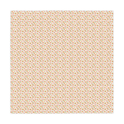 Peach Peony in White | Tablecloth - Tablecloth - Piccolo Fiore Prints