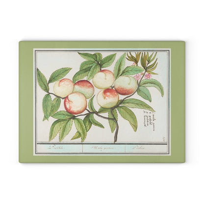 Peaches | Glass Chopping Board - Glass Chopping Board - Piccolo Fiore Prints