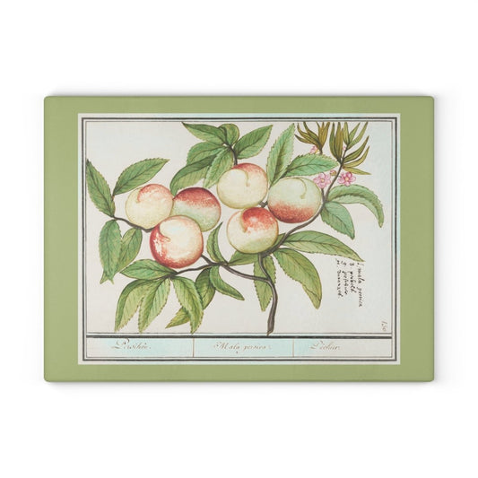 Peaches | Glass Chopping Board - Glass Chopping Board - Piccolo Fiore Prints