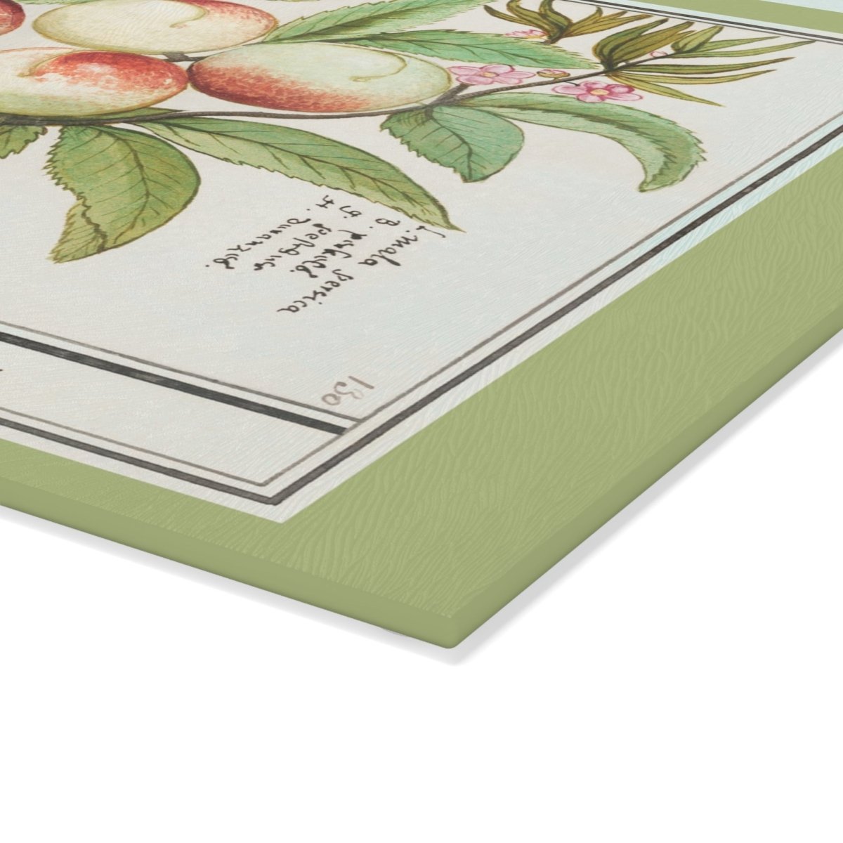 Peaches | Glass Chopping Board - Glass Chopping Board - Piccolo Fiore Prints