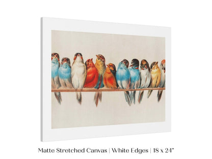 Perch of Small Birds | P30.2 - Single Art Prints - Piccolo Fiore Prints