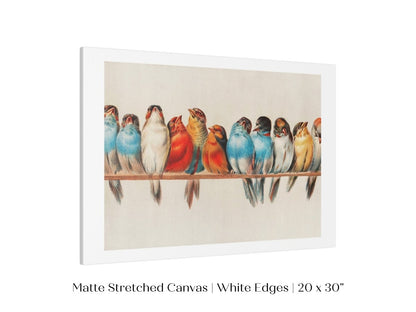 Perch of Small Birds | P30.2 - Single Art Prints - Piccolo Fiore Prints