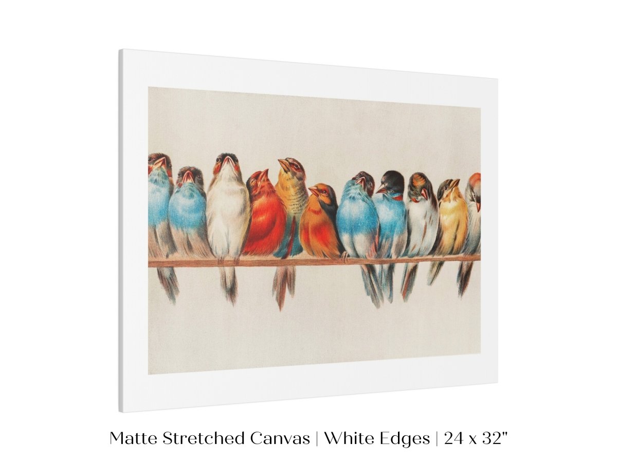 Perch of Small Birds | P30.2 - Single Art Prints - Piccolo Fiore Prints