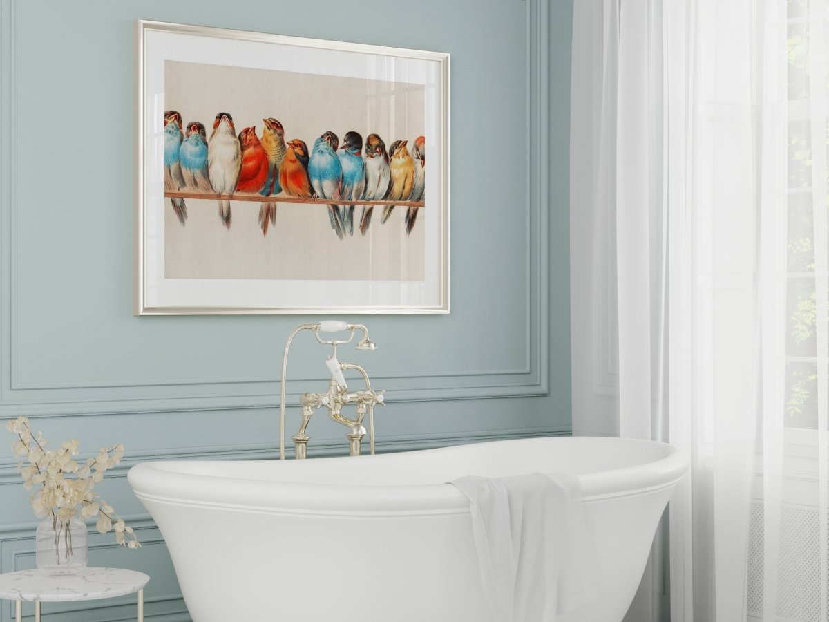 Perch of Small Birds | P30.2 - Single Art Prints - Piccolo Fiore Prints