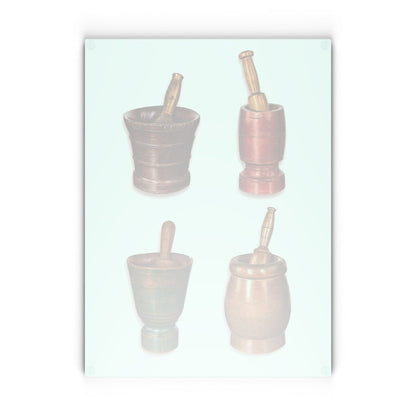 Pestles and Mortars | Glass Chopping Board - Glass Chopping Board - Piccolo Fiore Prints